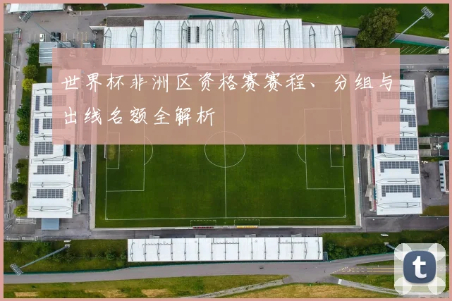 世界杯非洲区资格赛赛程、分组与出线名额全解析